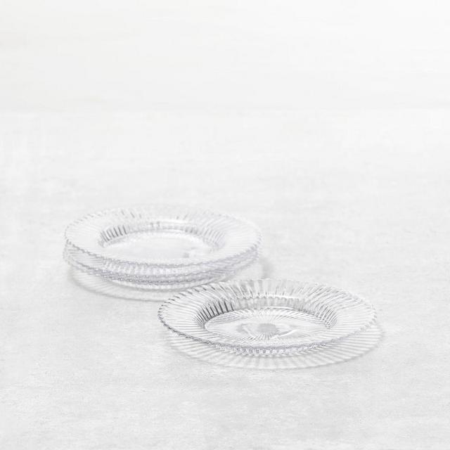 Archie Dinnerware Set of 4 Salad Plate Clear