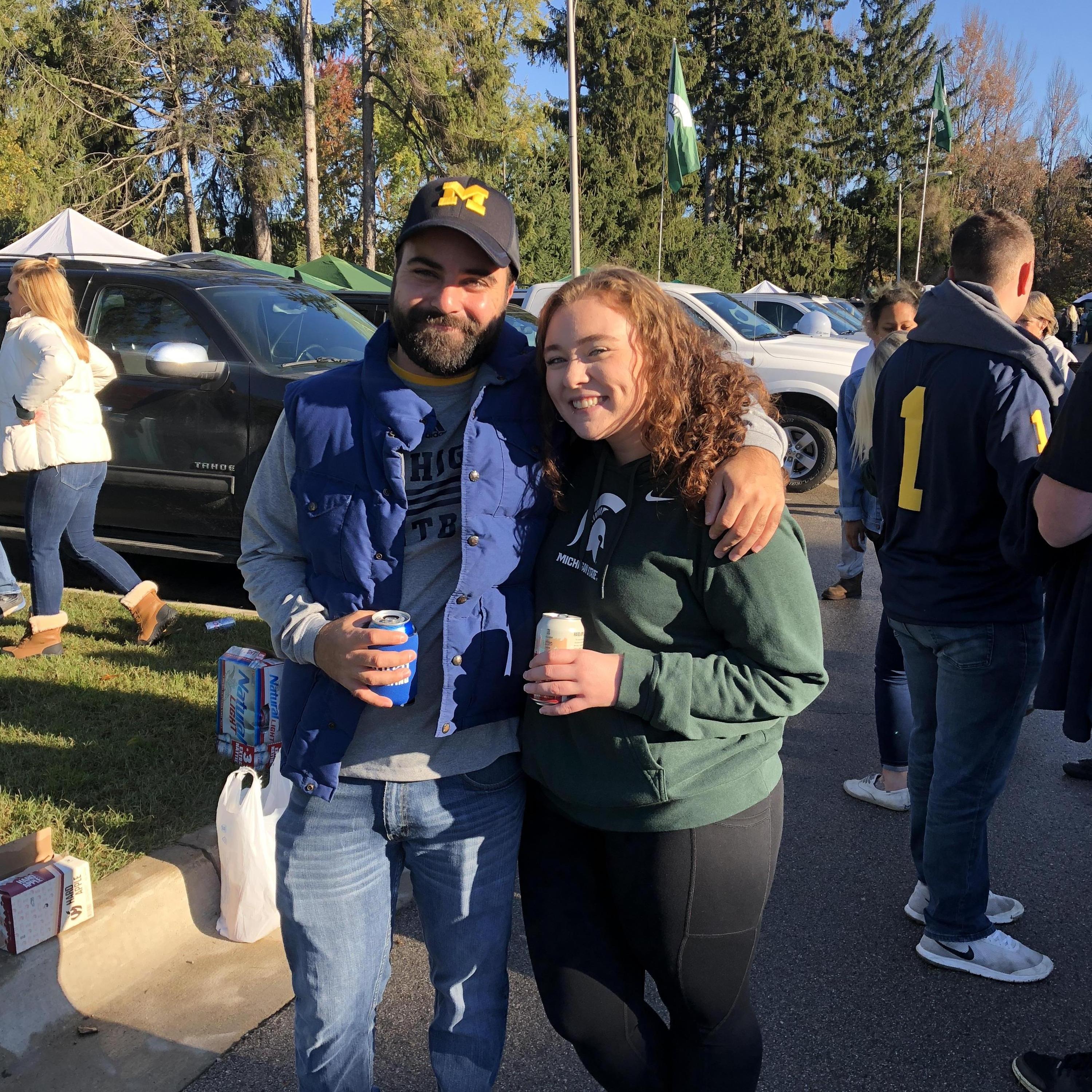 2018 MSU vs. U of M game. A very sad and cold day for the Spartans.