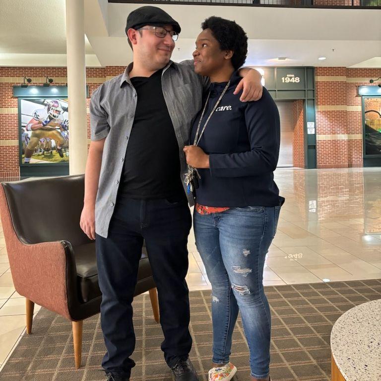 At the mall