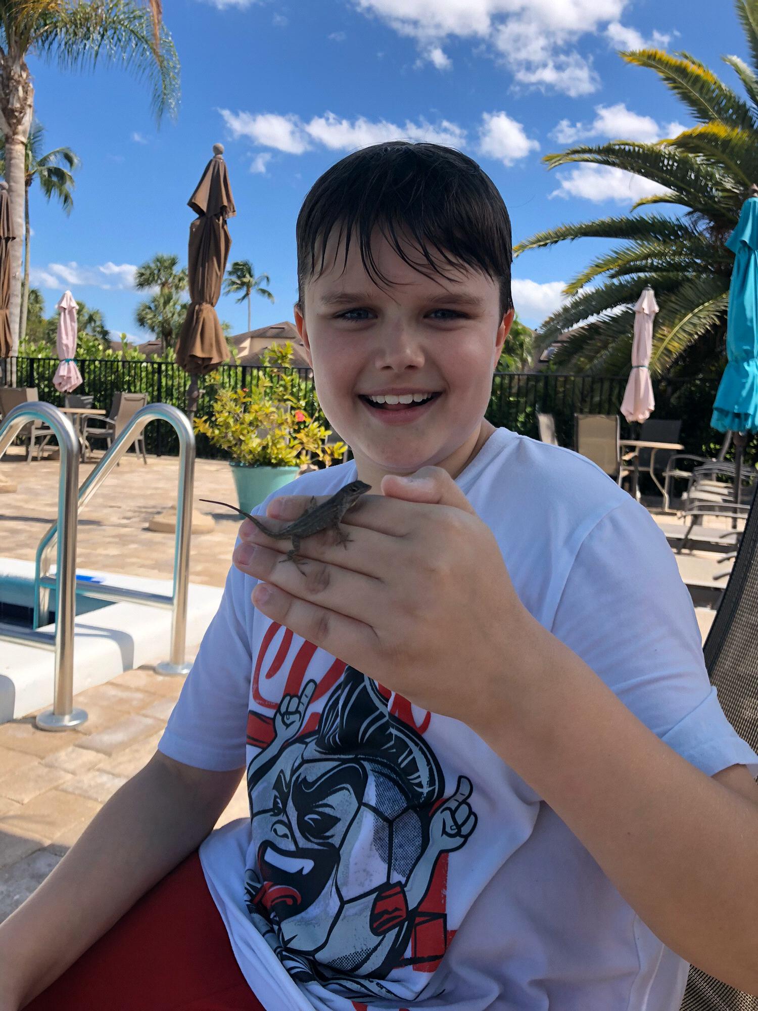 Hi schmansome! He’s 11 with Albert Einstein smarts. And a quote that would match this smarty pants kid is, “The important thing is not to stop questioning. Curiosity has its own reason for existing”.