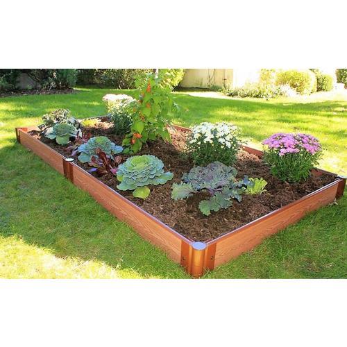 Frame It All 48-in W x 96-in L x 5.5-in H Brown Composite Raised Garden Bed