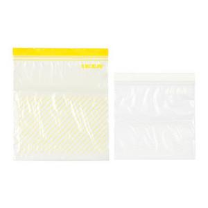 ISTAD				Plastic freezer bag, yellow/white