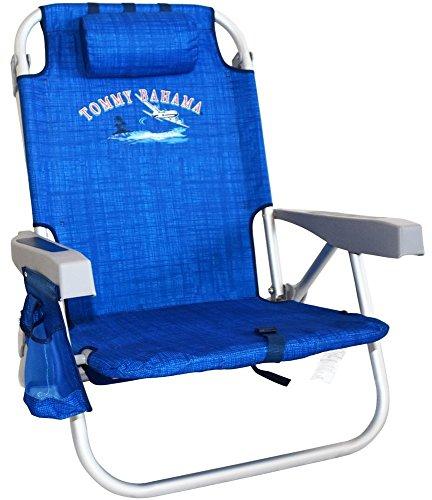Tommy Bahama Backpack Cooler Chair with Storage Pouch and Towel Bar
