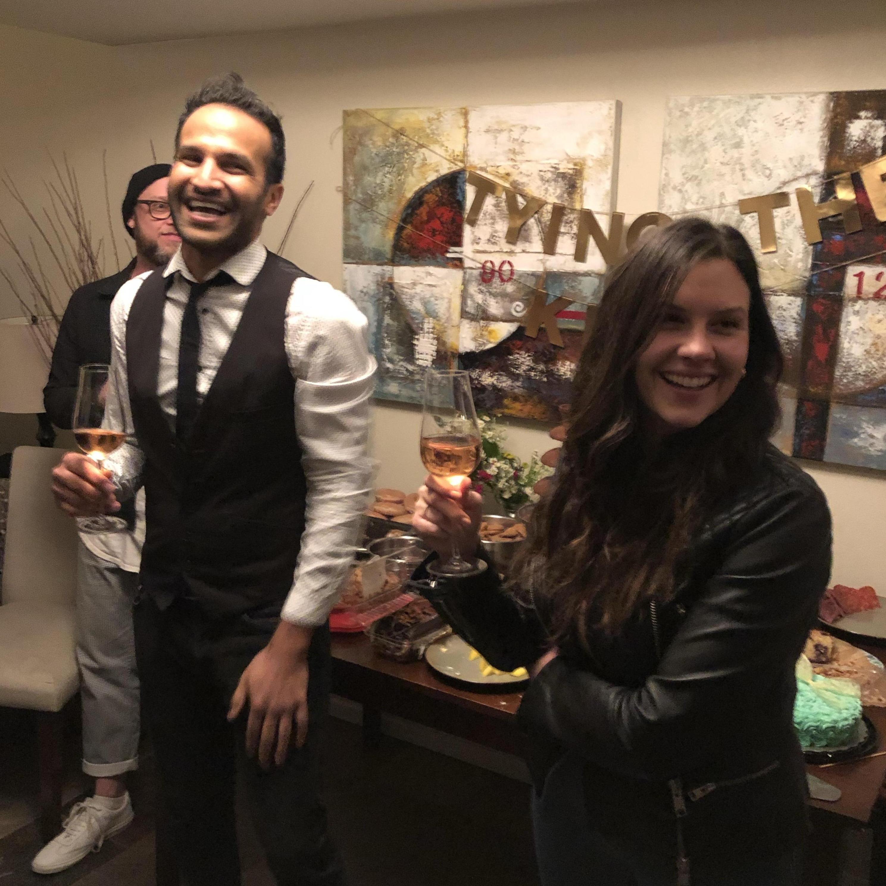 Engagement Party in LA with friends!