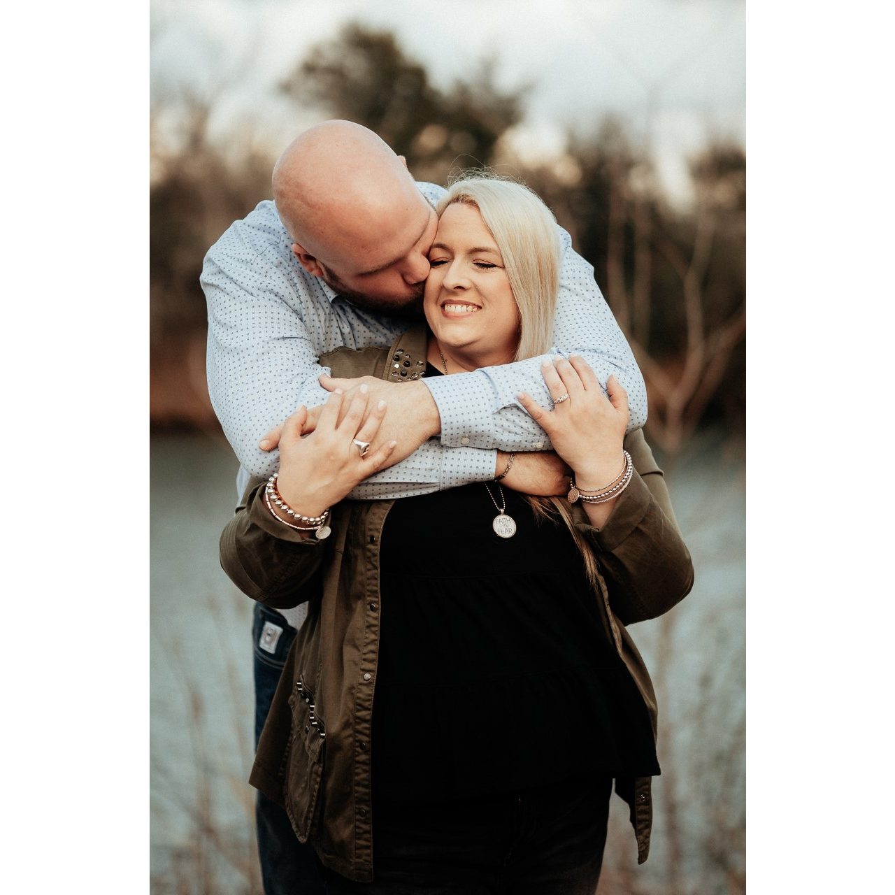 This is my favorite picture from our engagement shoot. I just felt so safe, and secure at this moment.