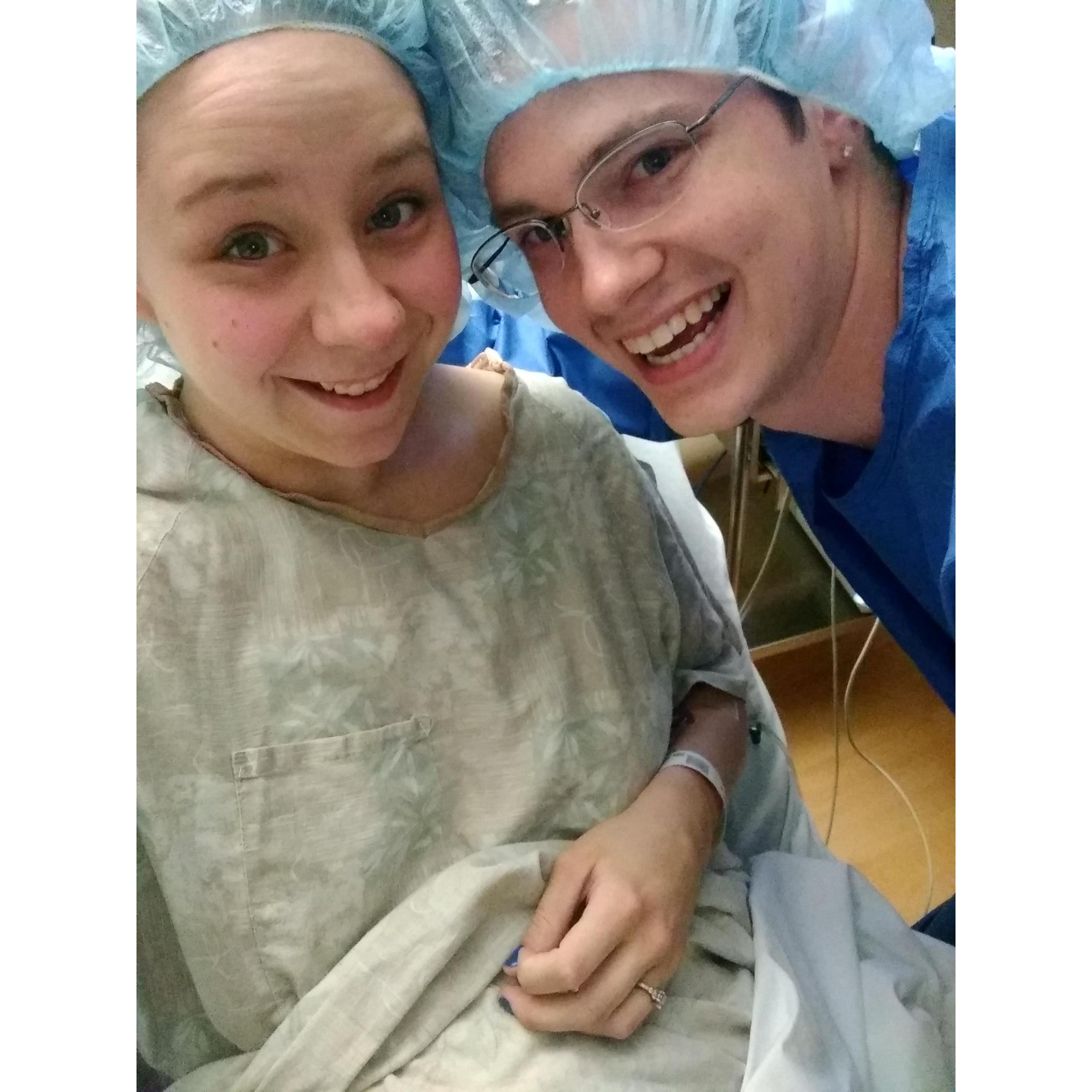 Right before Rayne came into the world :)