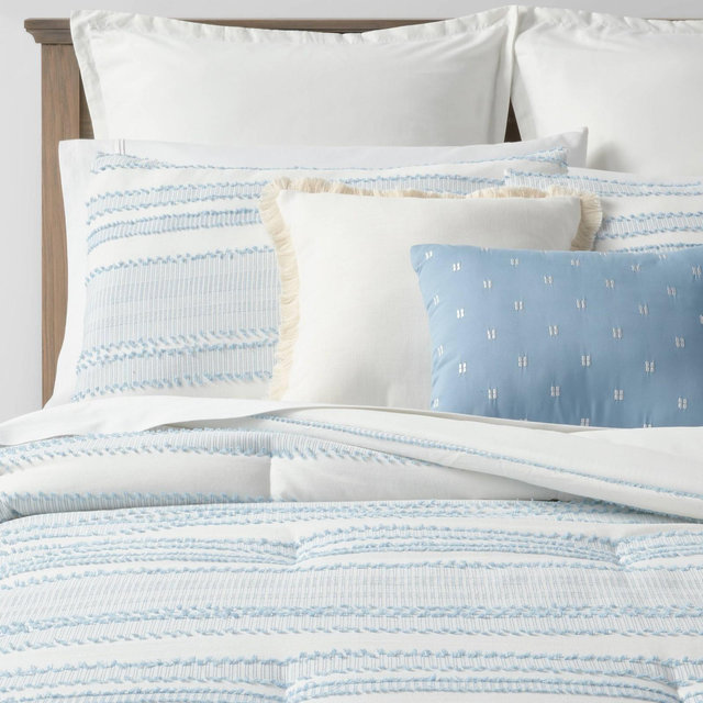 8pc Queen Whately Comforter Set Blue - Threshold™