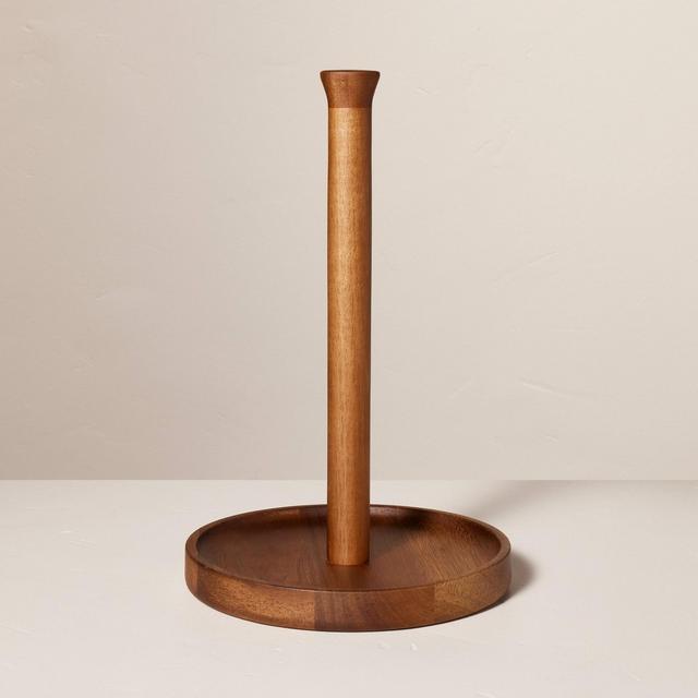 Wooden Paper Towel Holder Brown - Hearth & Hand™ with Magnolia