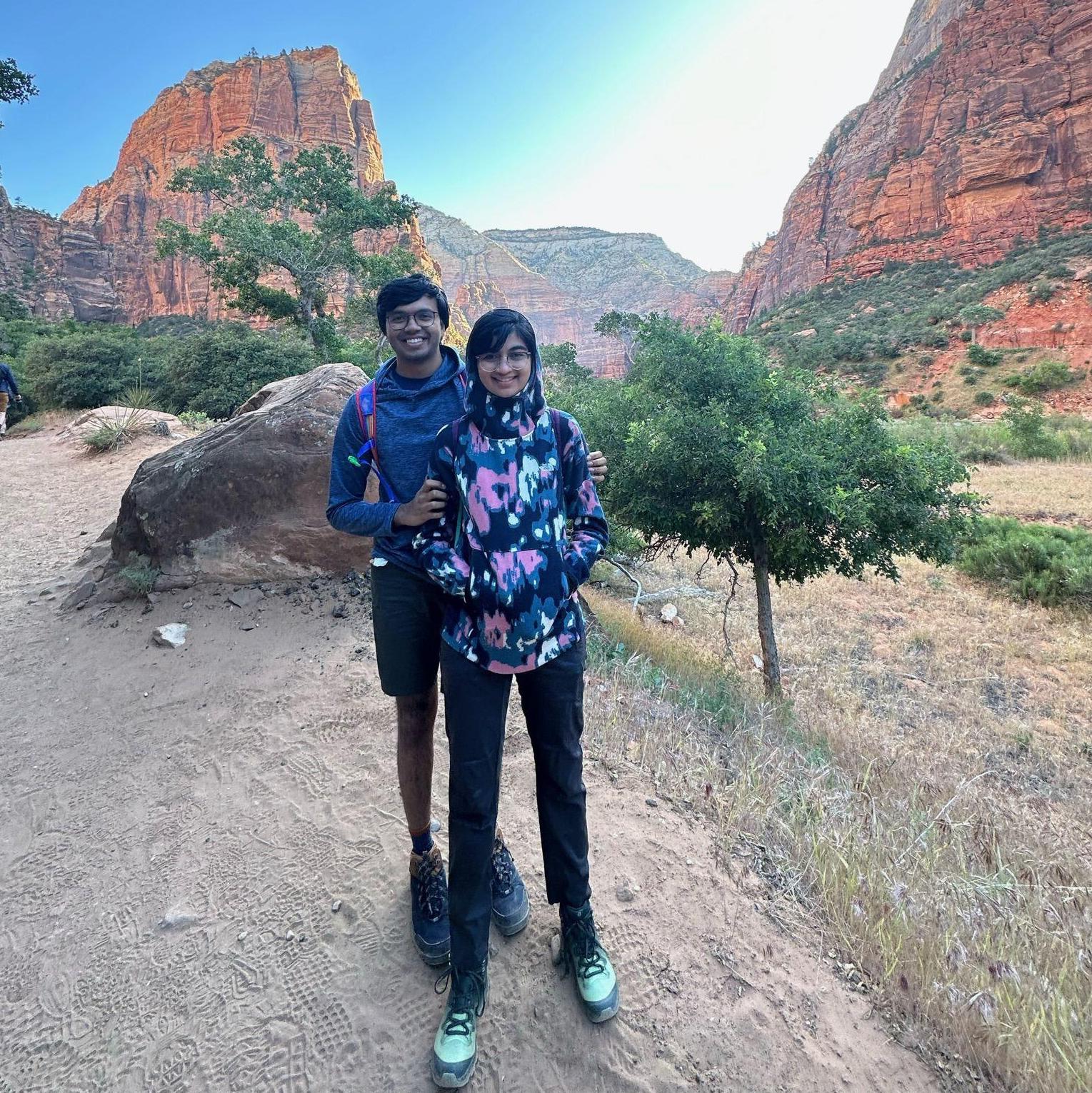 Raghav and I in our favorite place in the world!!! Zion National Park.
