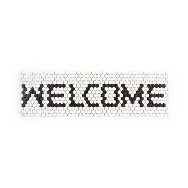 Entryway Tile with Welcome Mosaic