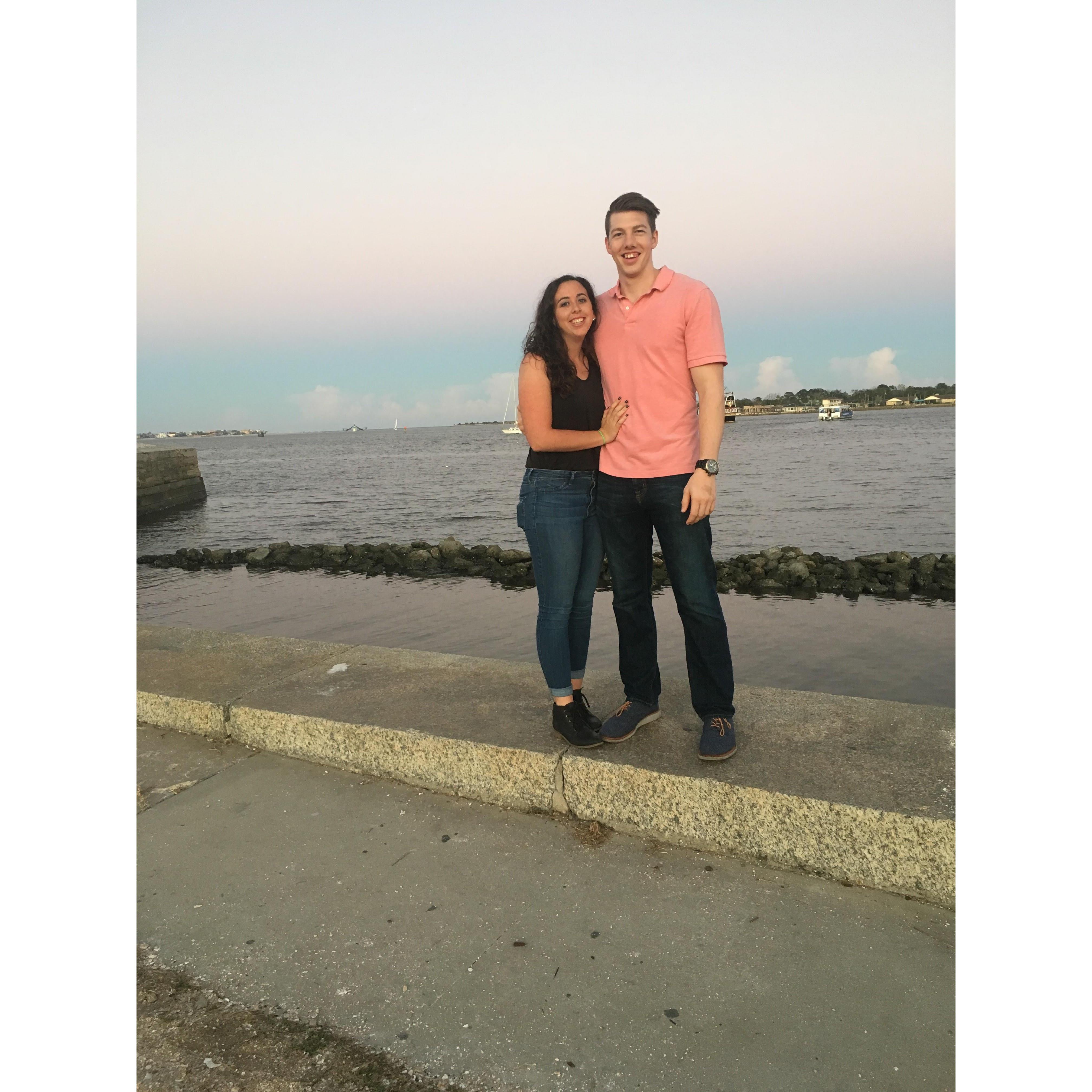 Our first trip to St. Augustine together (Kristina was dying with mono)