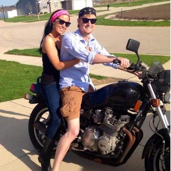 Going for a ride on Ryan's old bike!