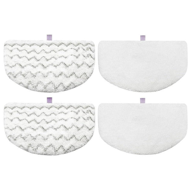 4 Pack Steam Mop Pads Replacement for Bissell Powerfresh Steam Mop 1940 1440 1544 1806 2075 Series, Model 5938 19402 19404 19408 19409 1940A 1940F 1940Q 1940T 1940W, Microfiber Washable, Reusable