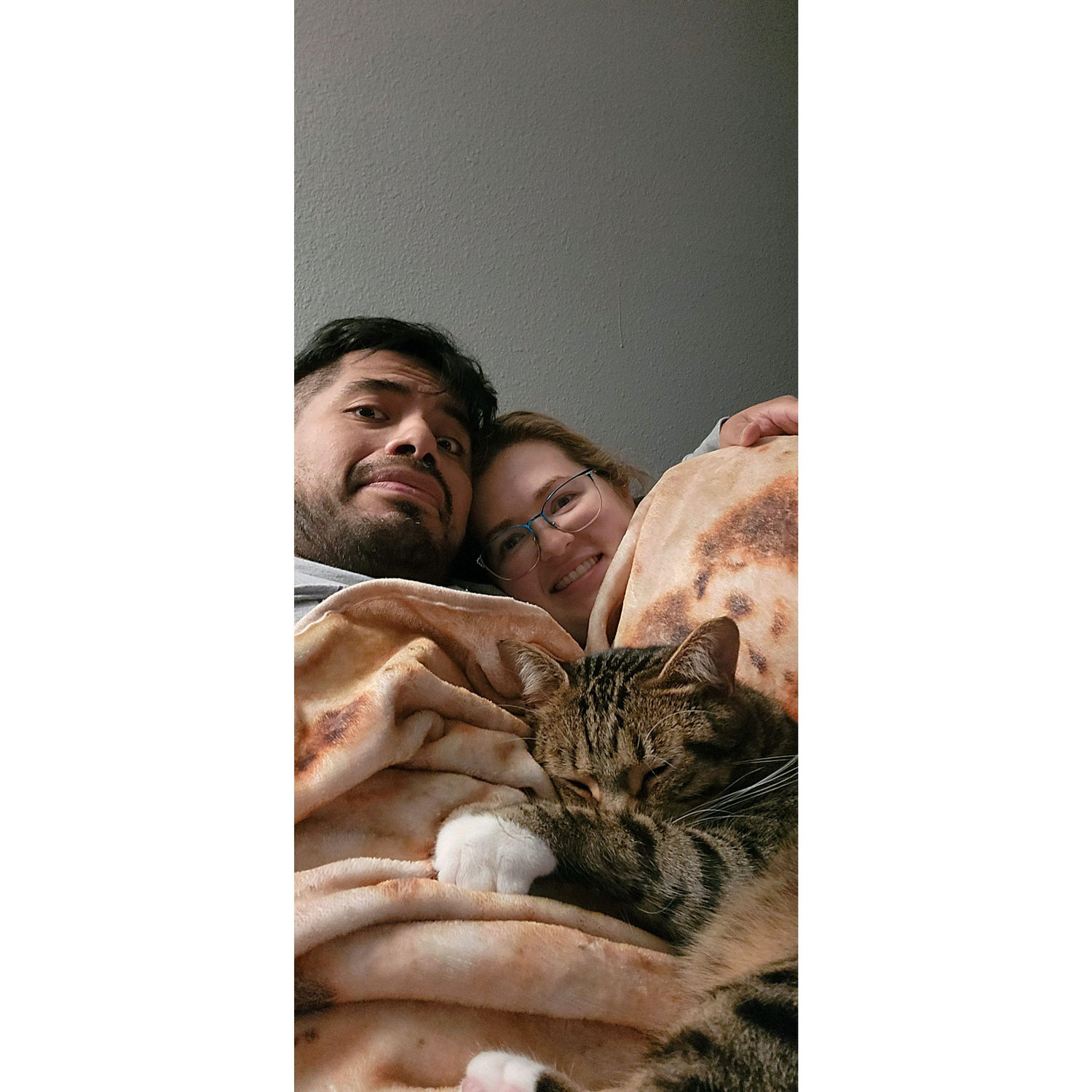 We moved in together after about a year together.