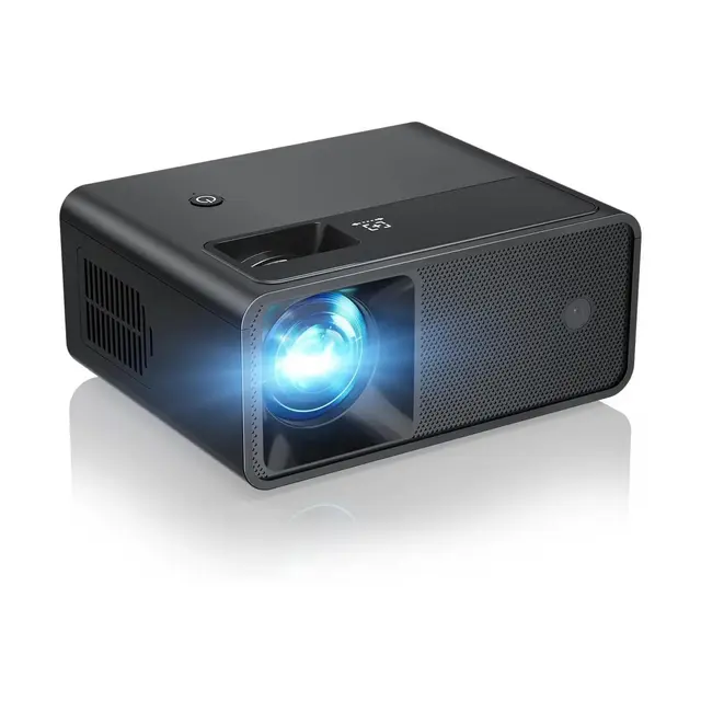 ELEPHAS Mini Projector, Upgraded Full HD 1080P Support Video Projector, Portable Small Movie Projector, Compatible with iOS/Android/Windows