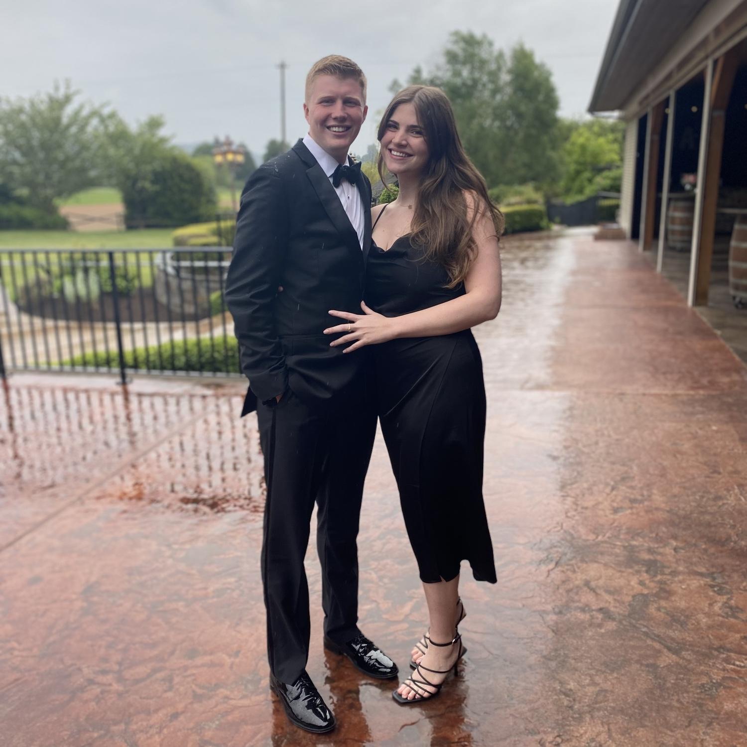 At a friend's wedding in Washington state! This is when Daniela met all of Bryson's friends, no pressure <3 05/2022