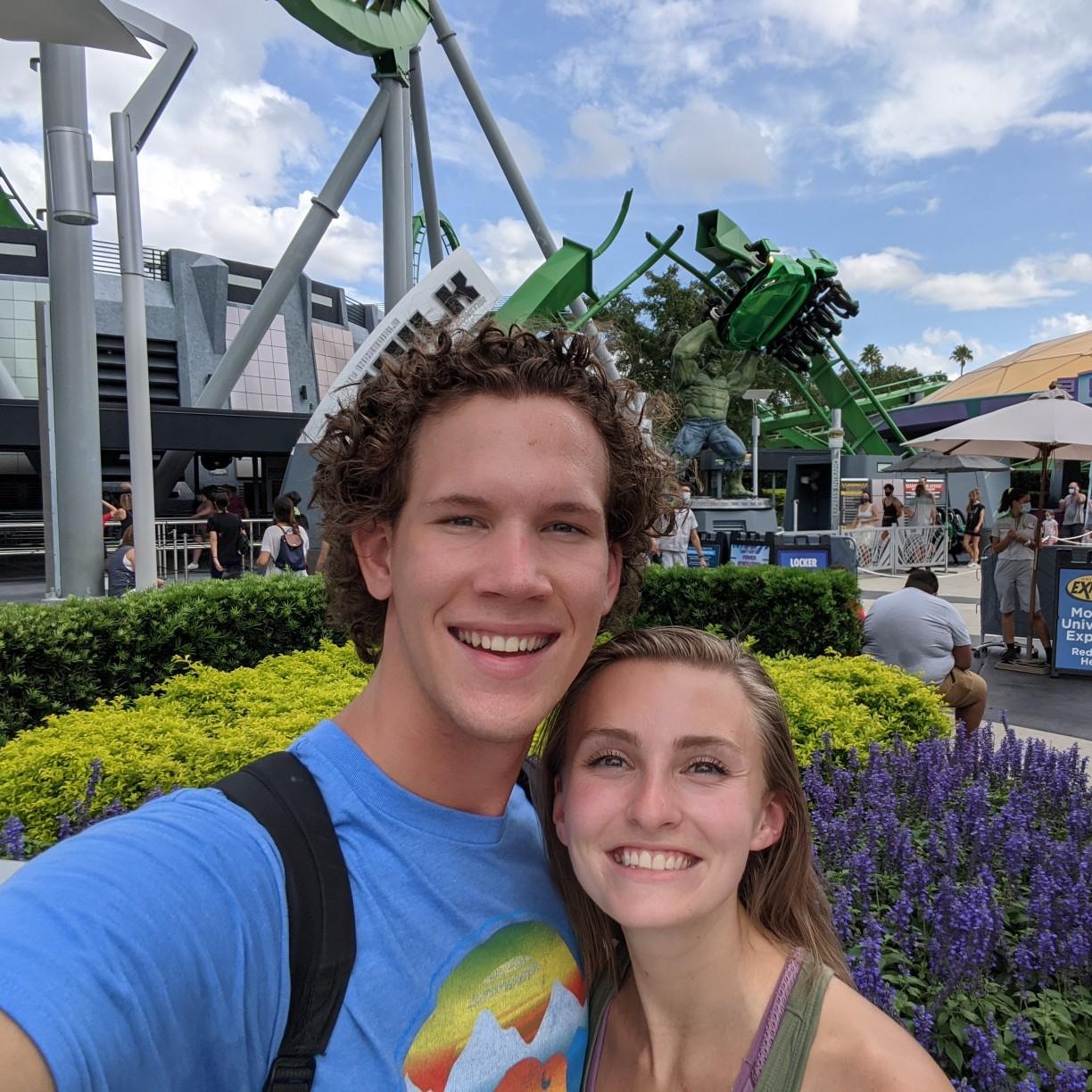 Took after Zoe riding the Hulk at Universal Orlando Resort's Islands of Adventure