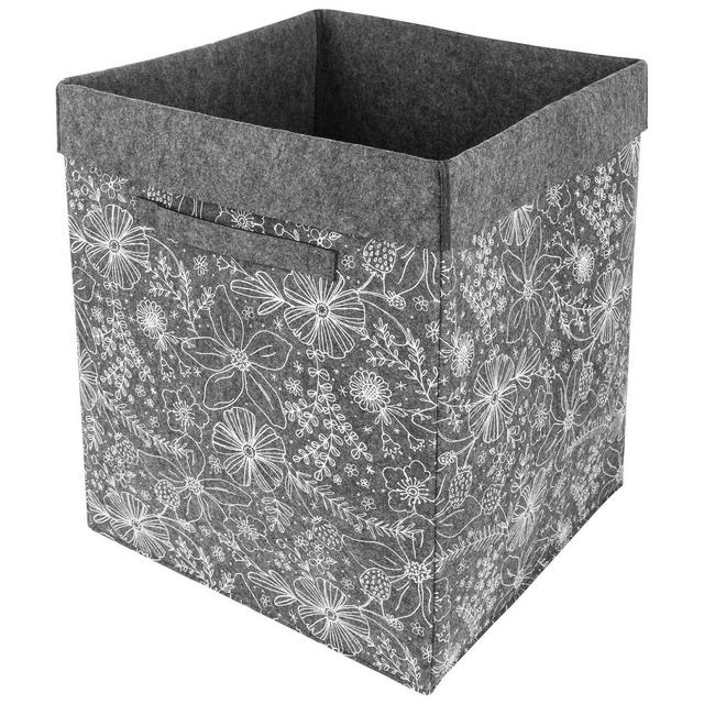 Sammy & Lou Printed Felt Storage Hamper - Floral