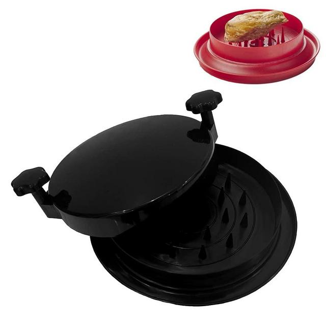HaiZhiTong Chicken Breast Shredder Mincer Mincer Tool with Handle and Anti-Slip Bottom Mat for Pork Red Beef Chicken Breast Substitute for Bear Claw (Black)