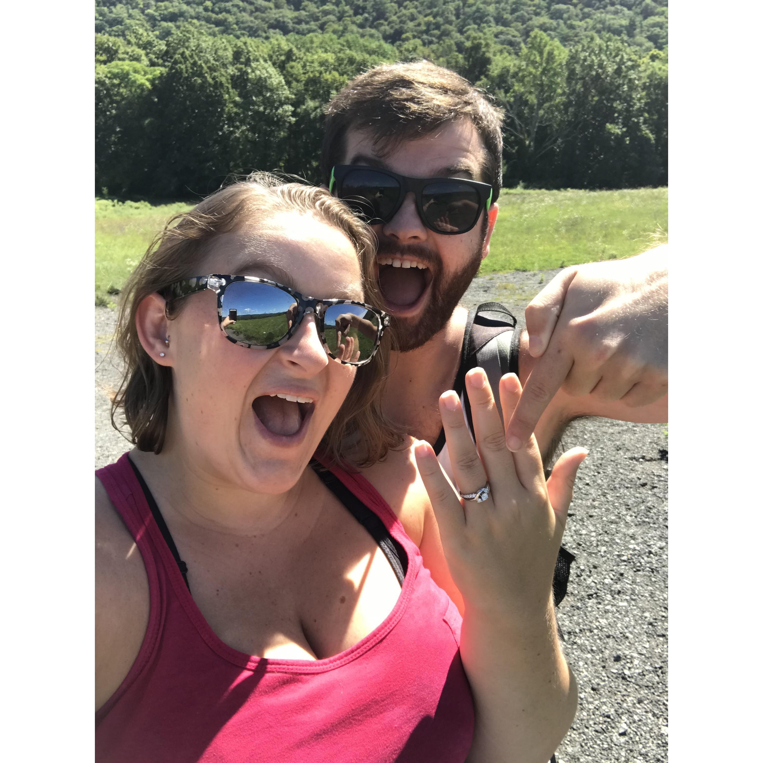 The proposal! September 5, 2020. Vernon Township, New Jersey.