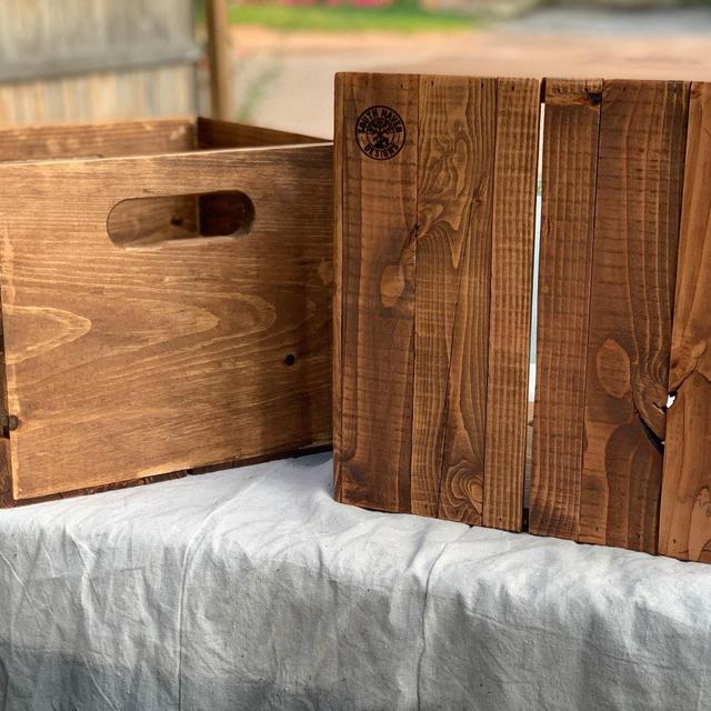 Vinyl Record Storage Crate