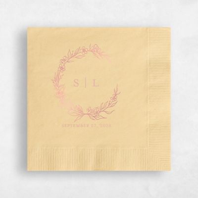 Floral Wedding Napkin - Goundry