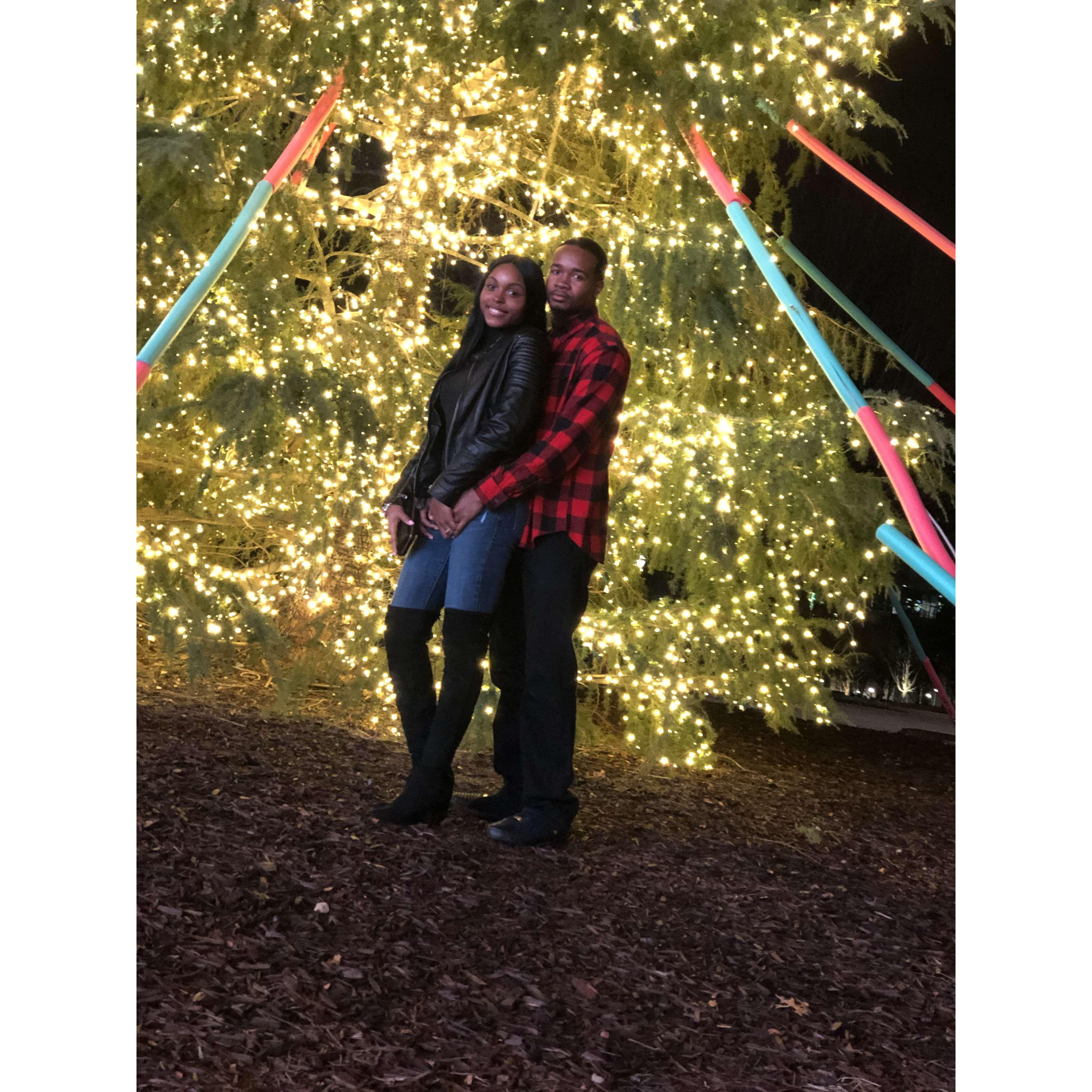 Moments before we watched the Peach Drop and celebrated the 2019 New Year!
