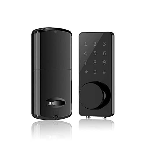Smart Lock Front Door, Keyless Entry Door Lock Deadbolt, Digital Electronic Bluetooth Door Lock with Keypad Auto Lock for Home Hotel Apartment Office