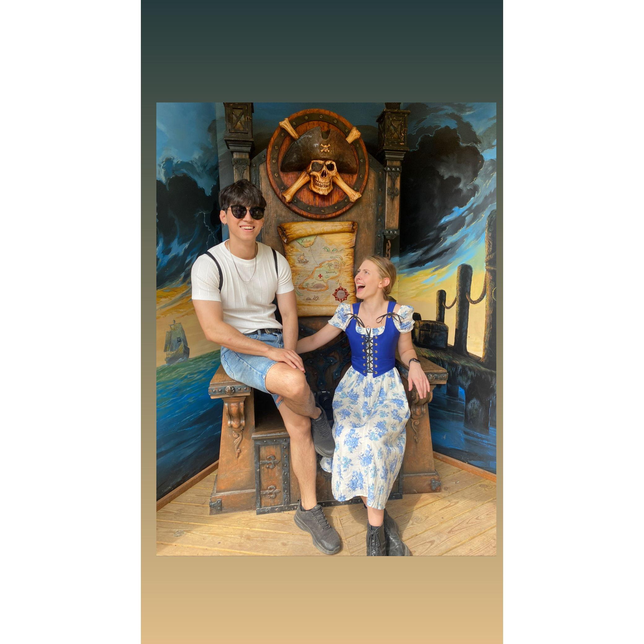 When Kat made Pre go to his first Ren Faire and now he is addicted and will be going back with her this summer.