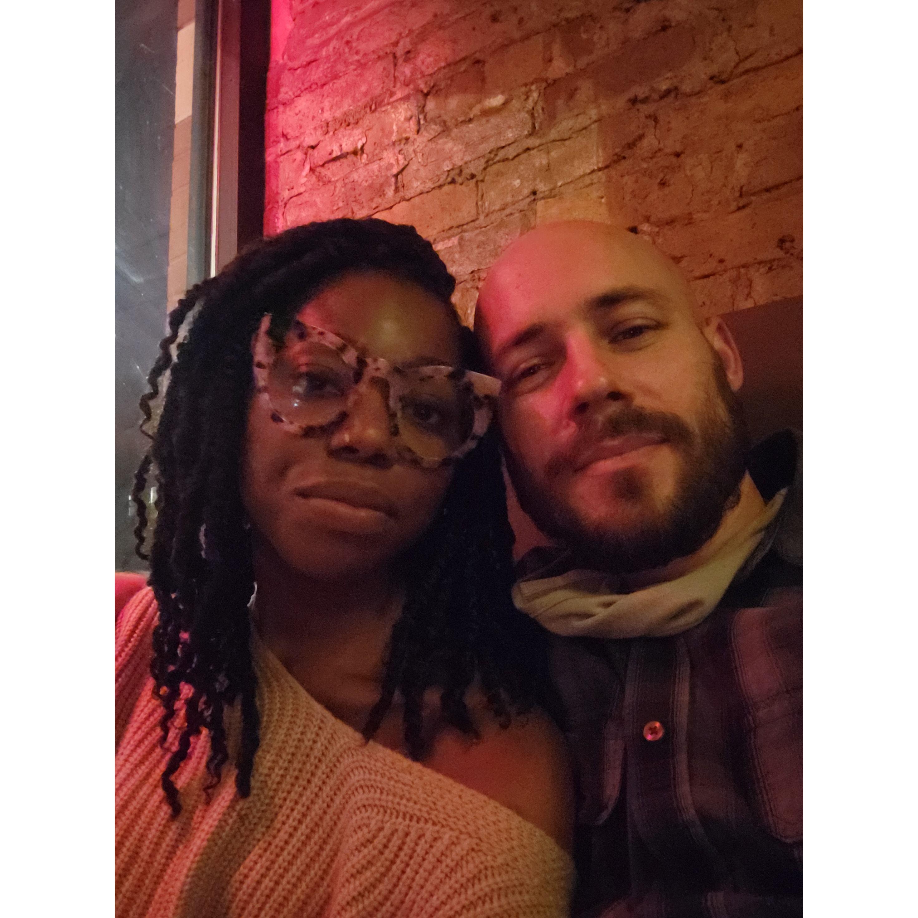 One of our first times having Thai food together.