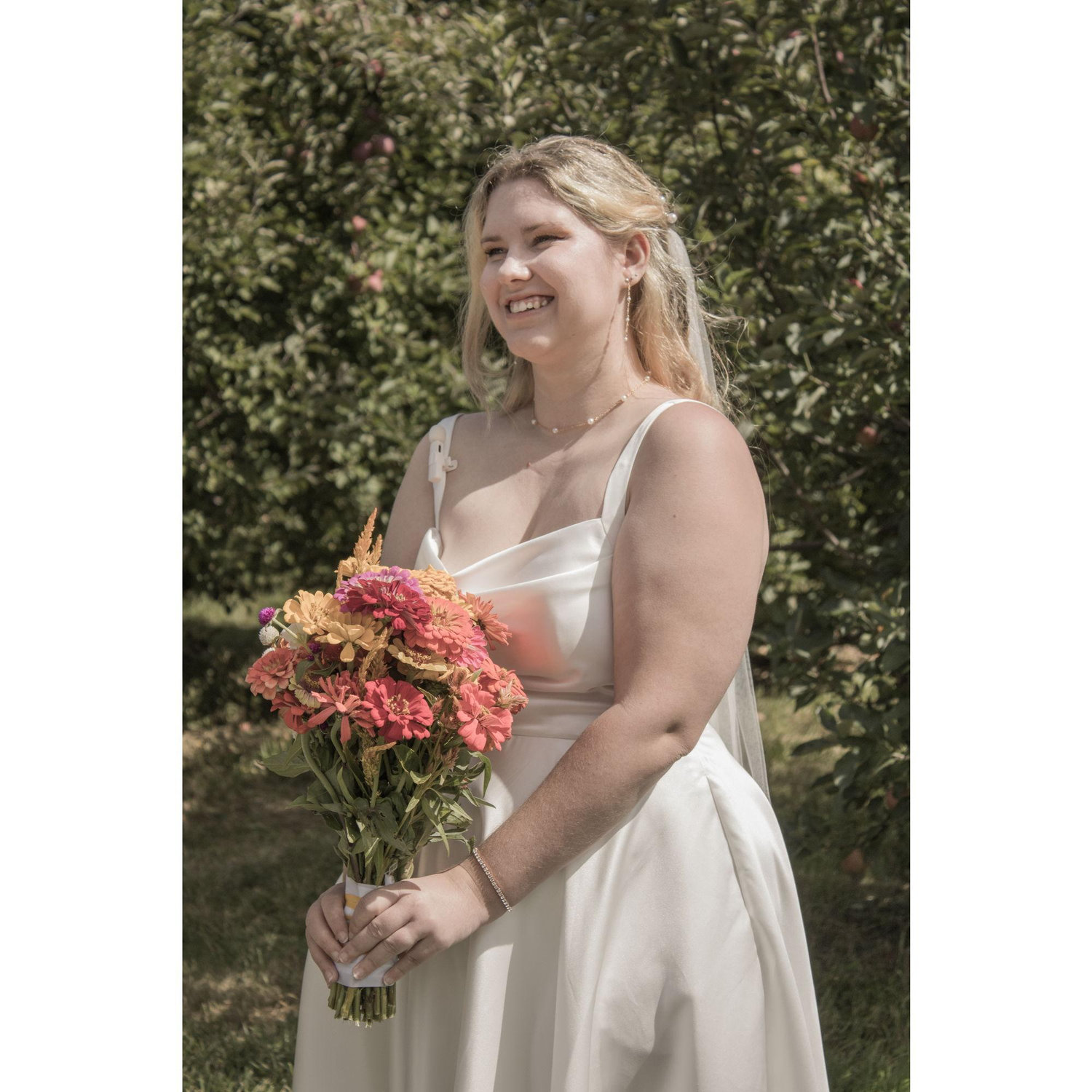 Tabitha's wedding ensemble for the micro wedding