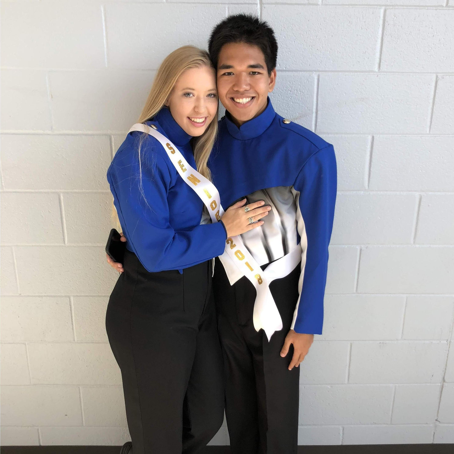 Senior Night 11/3/2017
Band uniforms and all...yikes...but somehow we saw past them.