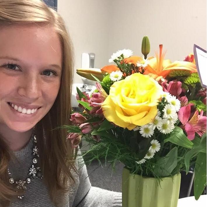 Flowers for teacher appreciation!