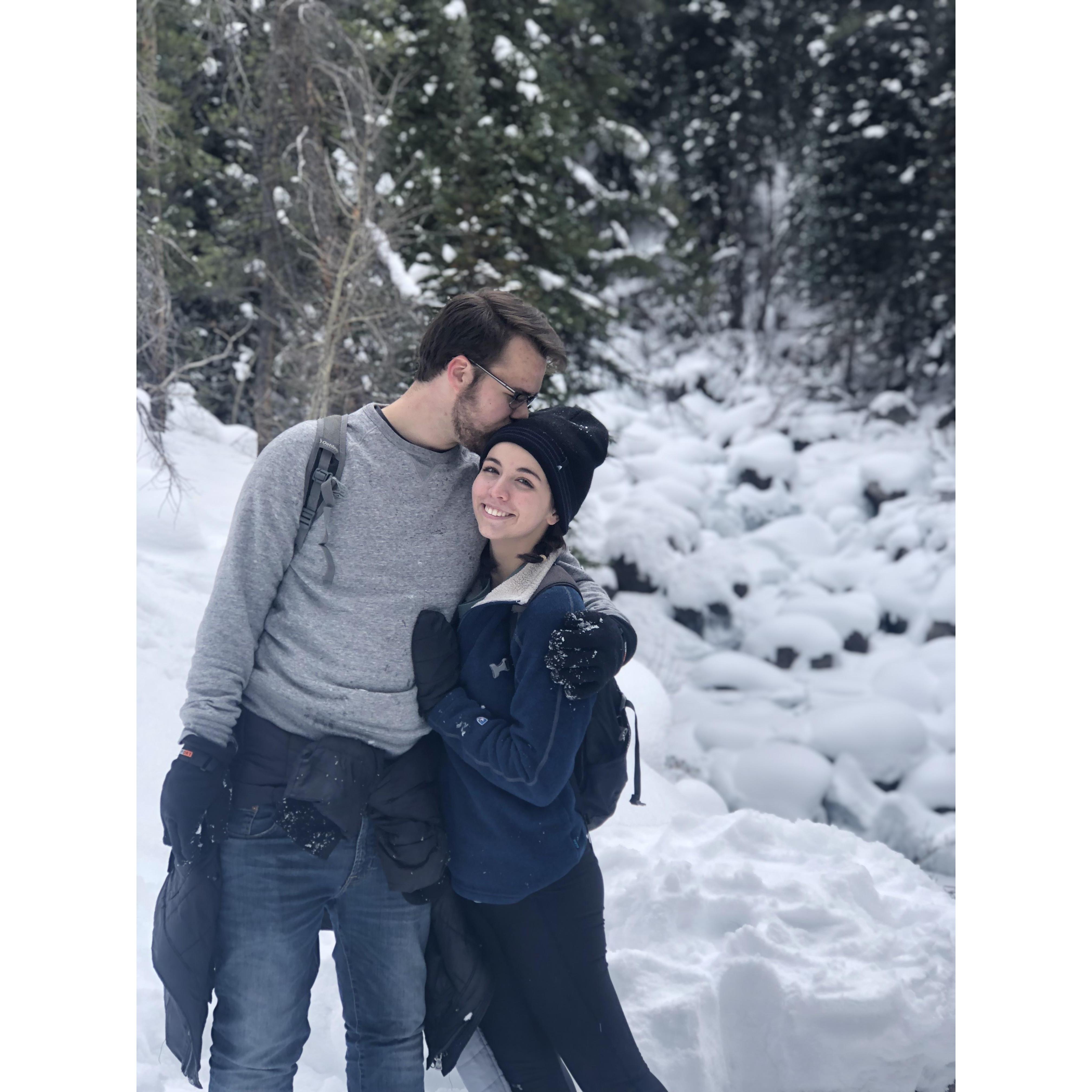 Us doing one of our favorite things in the world... Hiking!