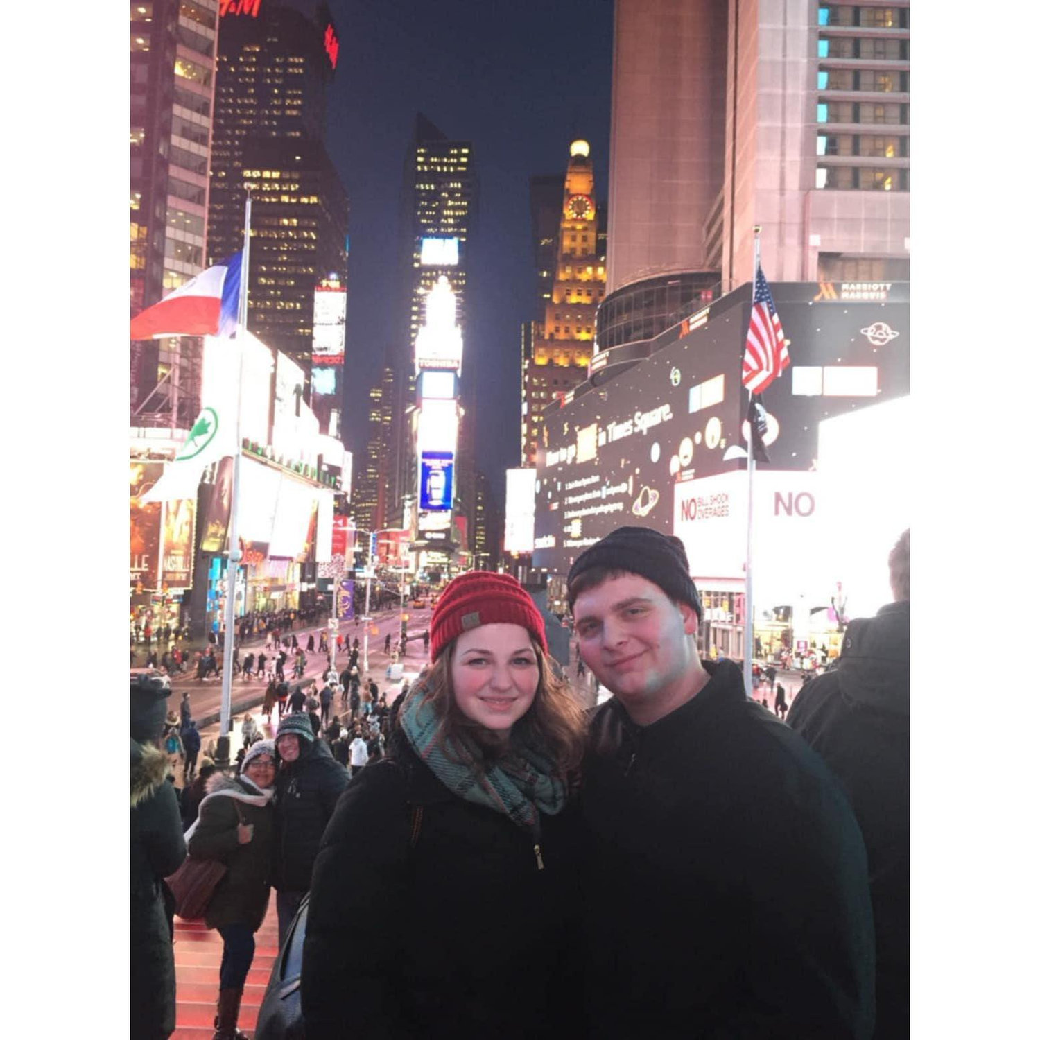 Brad and Christina's first trip to NYC together.