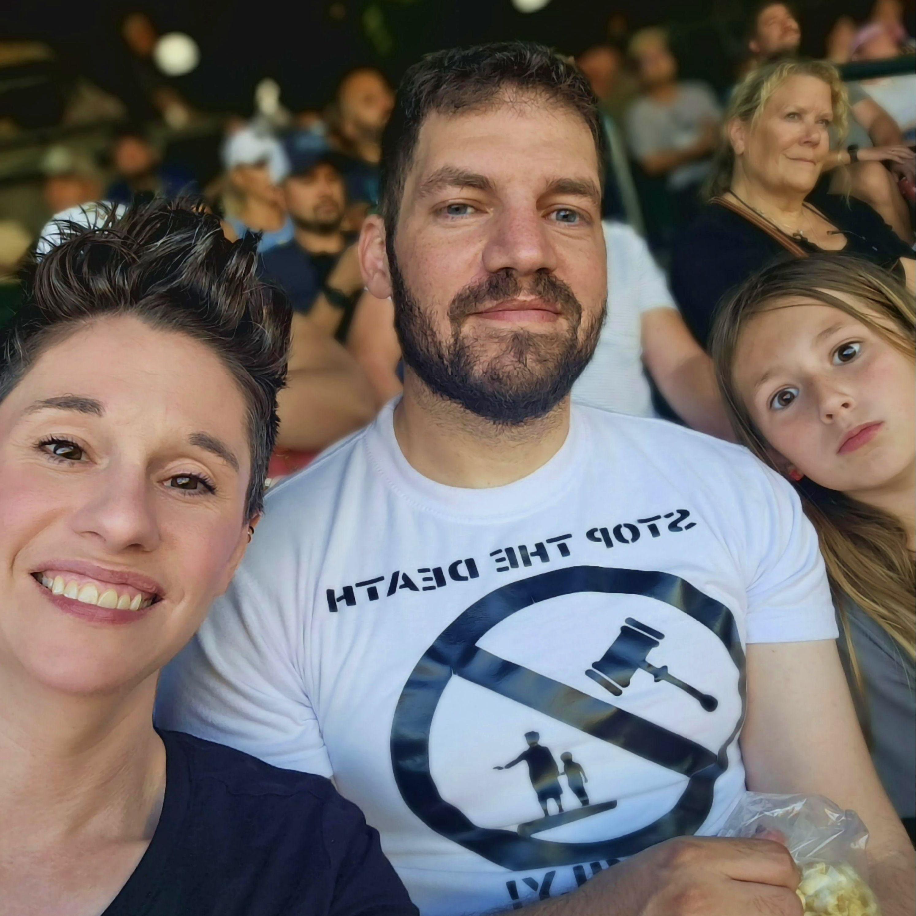 Watching the Mariners on Matt's birthday!