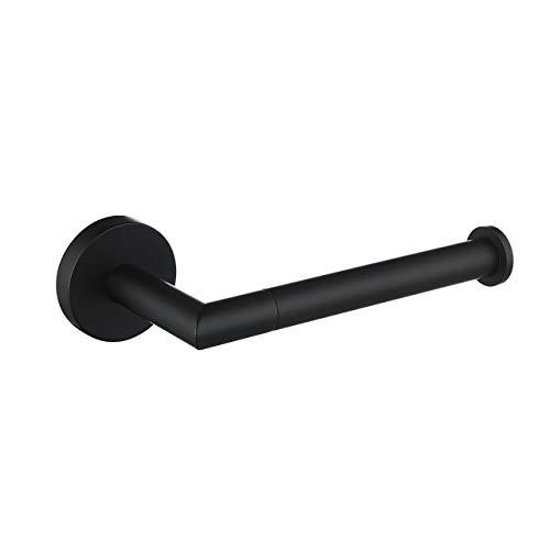 HITCH Toilet Paper Holder Stainless Steel, Chrome Toilet Paper Holder Wall Mount for Bathroom & Kitchen (Black)