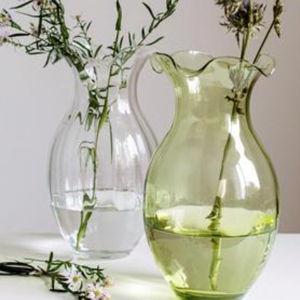 VIETRI Hibiscus Glass Vertical Fluted Large Vase