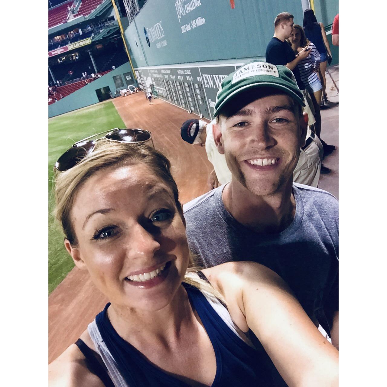 Eddie's first trip to Fenway Park!