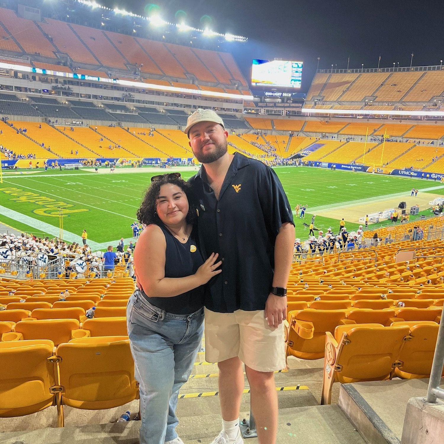 Sofia's first WVU x Pitt backyard brawl in 2022 at the Steelers Acrisure Stadium