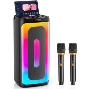 Karaoke Machine With 2 Wireless Microphones Support Usb/Tf Card/Aux In Portable Bluetooth 5.3 Karaoke Speaker For Adults Pa System Speaker For Gatherings,Home Party,Outdoor,Camping