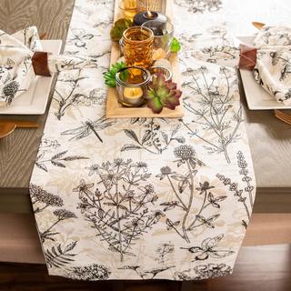 Botanical Print Table Runner