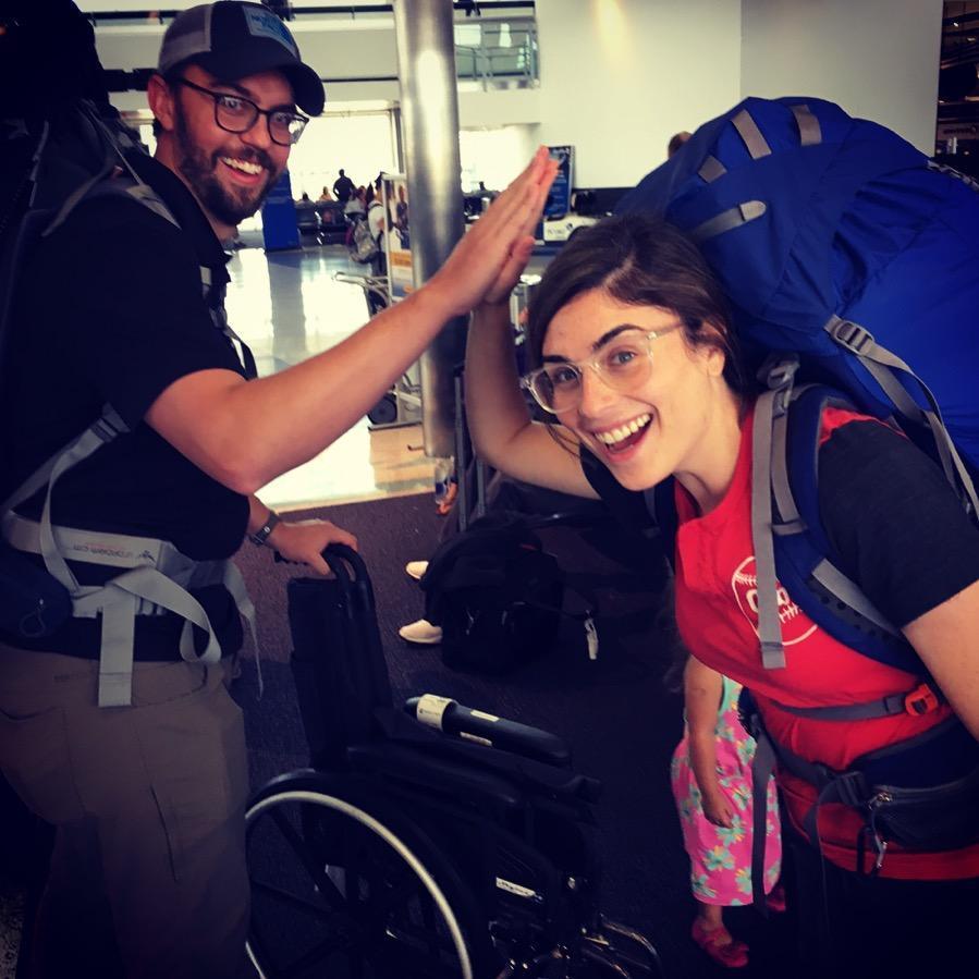 Forever travel buddies. In service and vocation.
En route to Honduras, summer 2017 <3