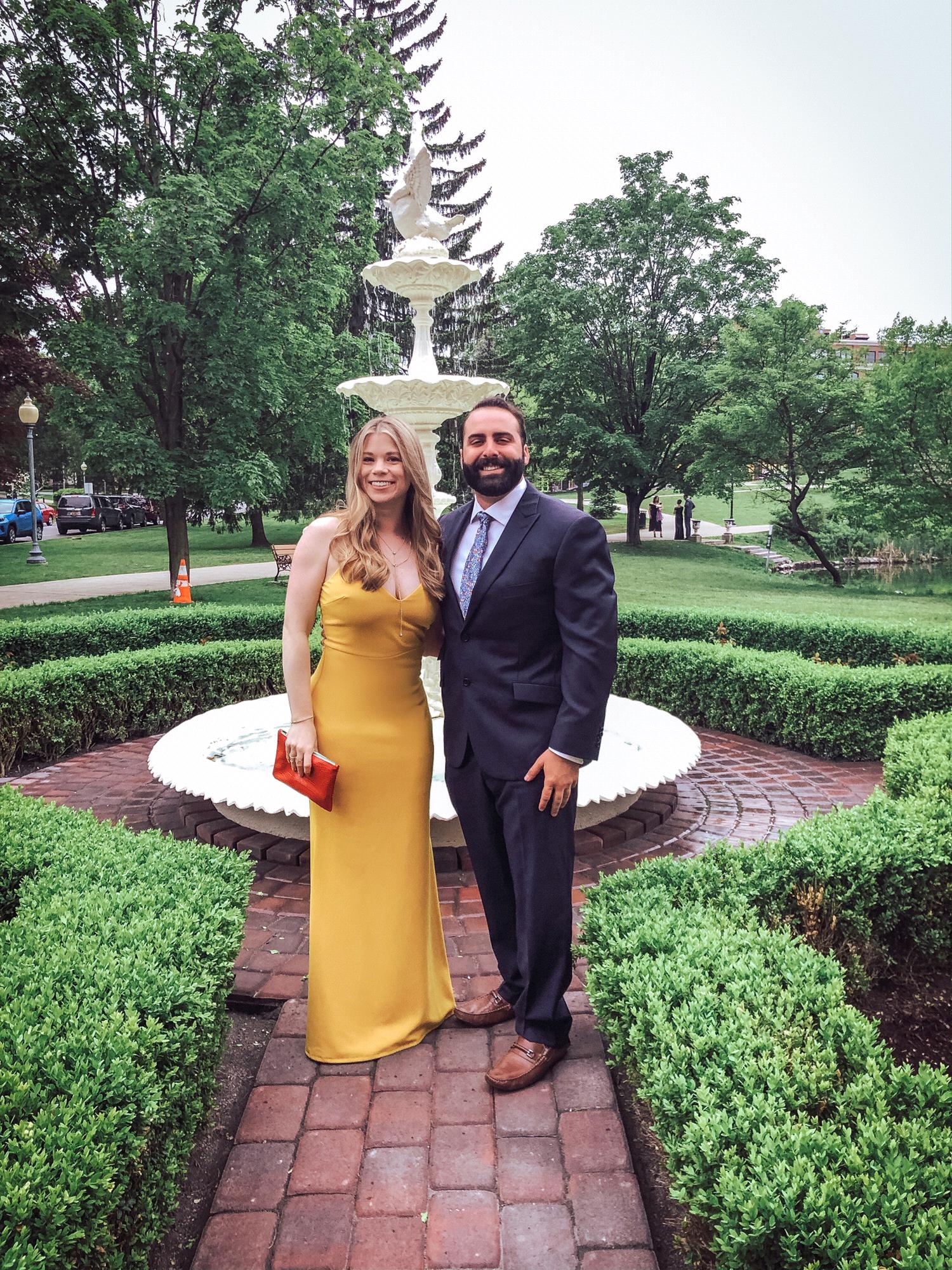 Wedding guests in Saratoga Springs, NY; Memorial Day Weekend 2019