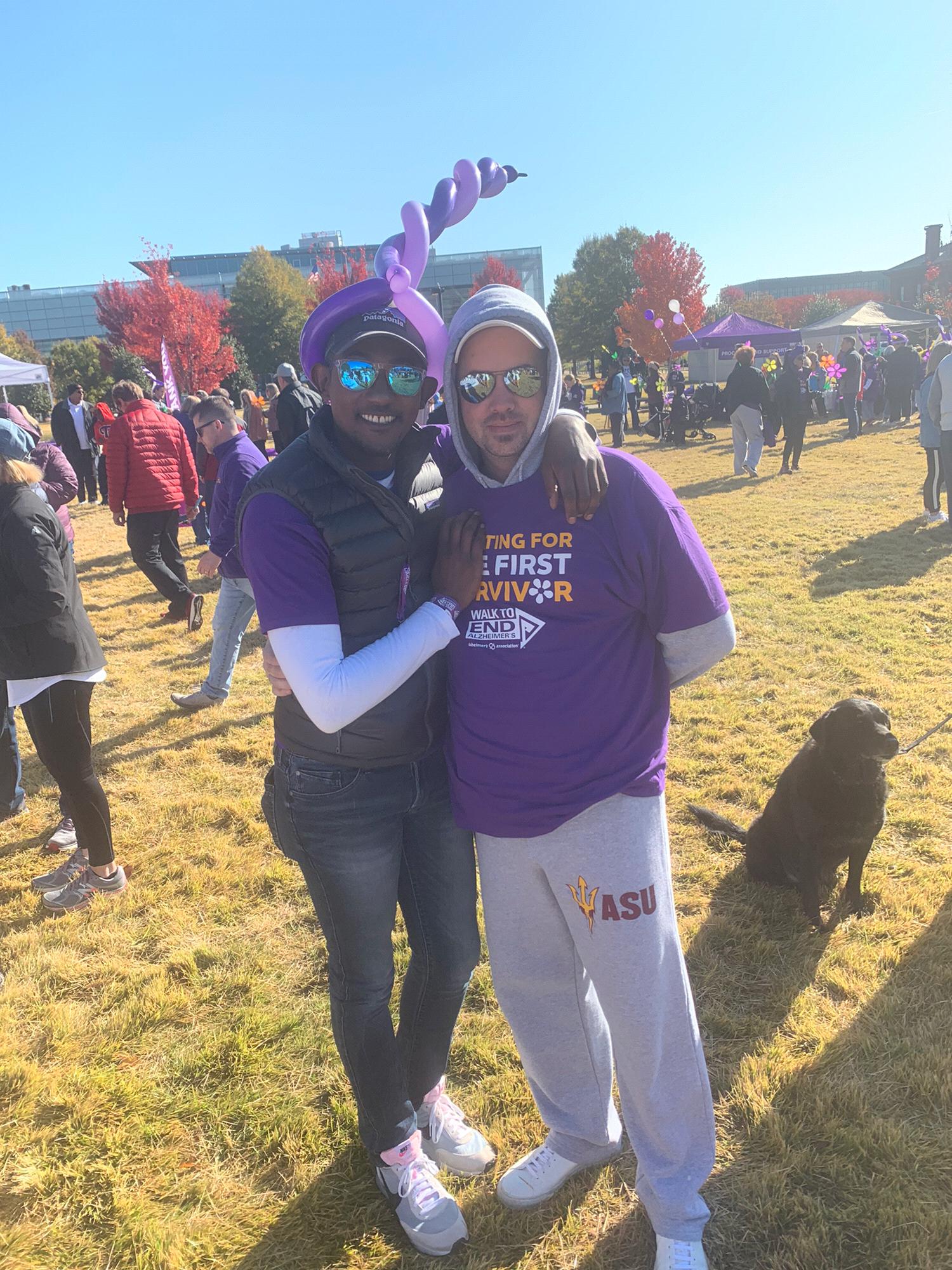 Our very first Alzheimer's walk together. This is when I knew I loved so many different levels of him!