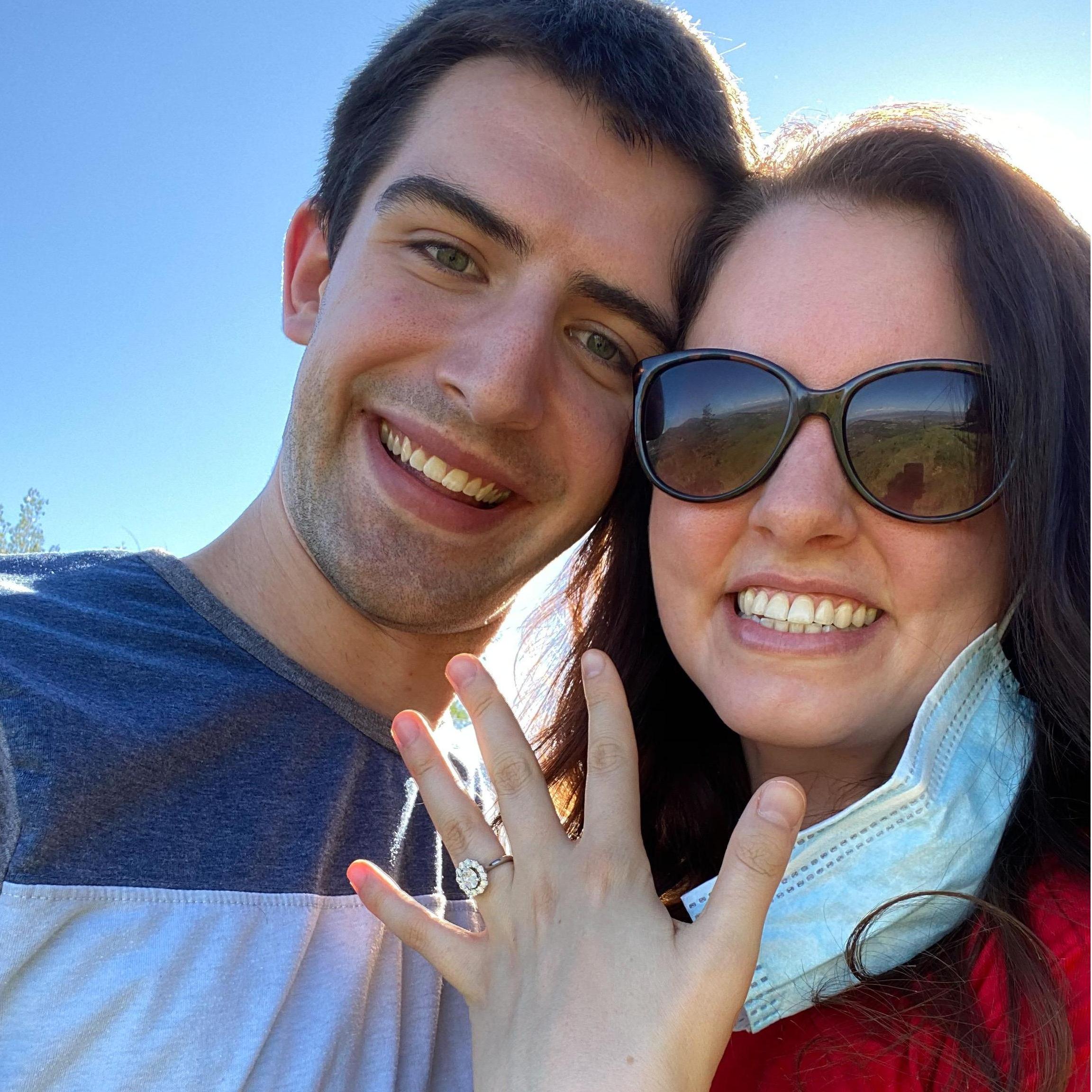 The best day ever. August 15, 2020 - the day Ethan proposed. It was a private, quiet and perfect proposal.