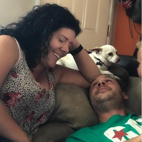A tired but happy couple who's 8 year old Princess loves to take photos of. :)