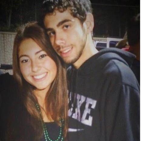 At our highschool football game before we started dating (2014)