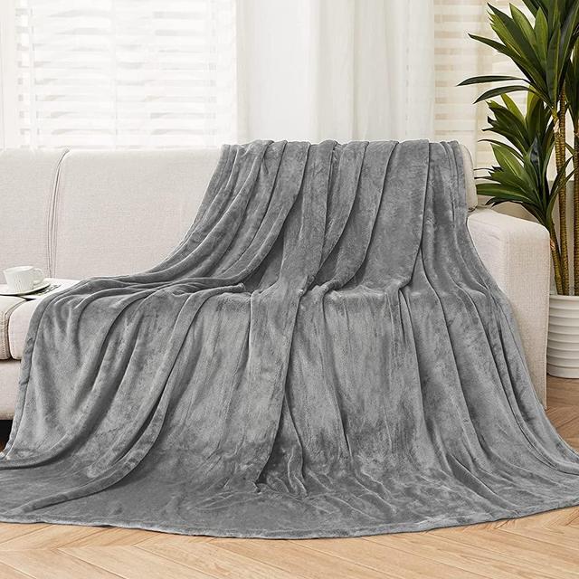 Heated Blanket 72'' x 84'' Full Size, Fast Heating Soft Flannel Blanket for Bed Full-Body Coverage 4 Heating Levels & 10 Hours Timer Settings , Machine Washable, Grey