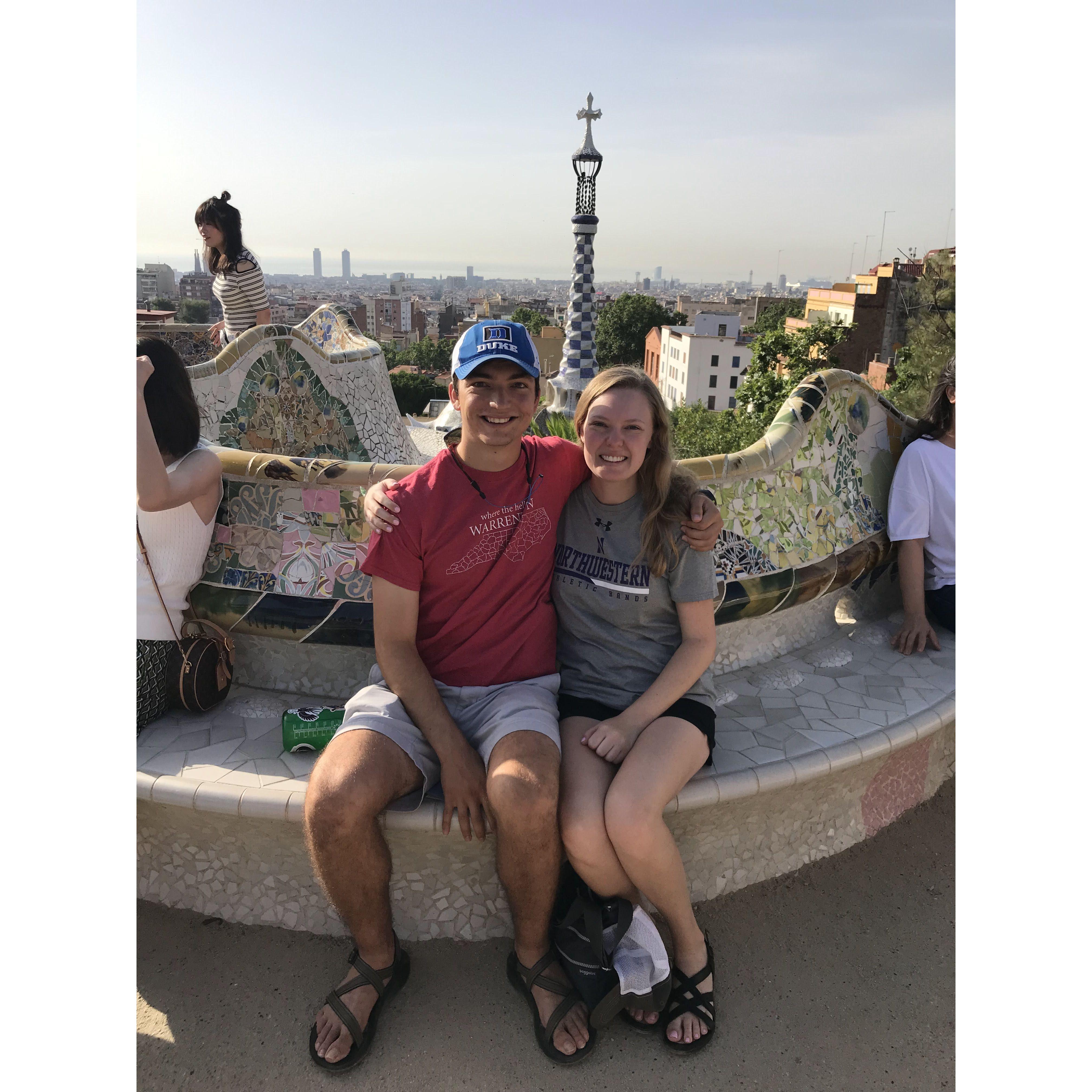 Checked off travel compatibility after two great weeks bopping around Portugal and Spain (here at Parc Guell in Barcelona)